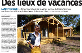 article de journal sur camping grenette